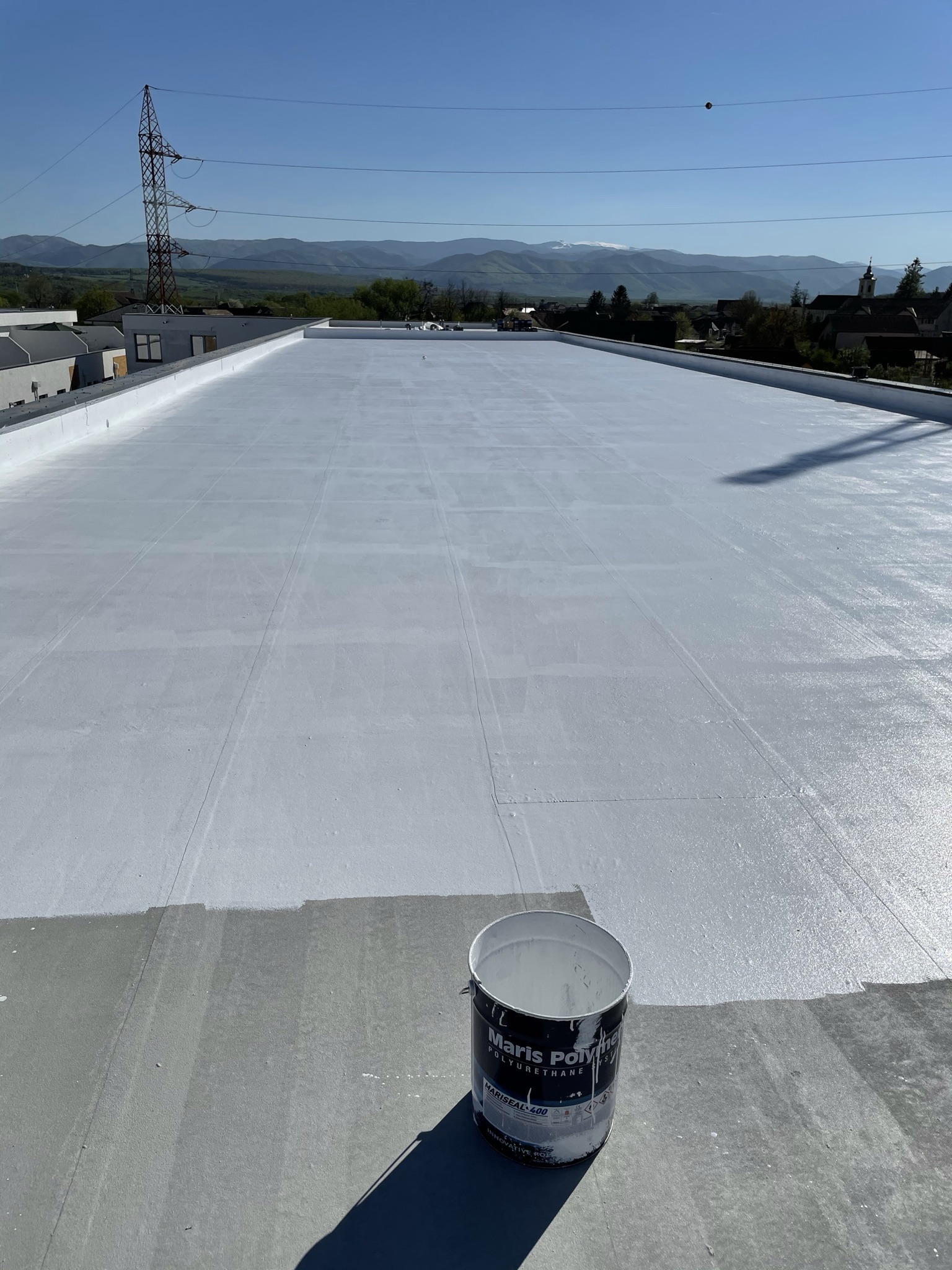 Completed roof