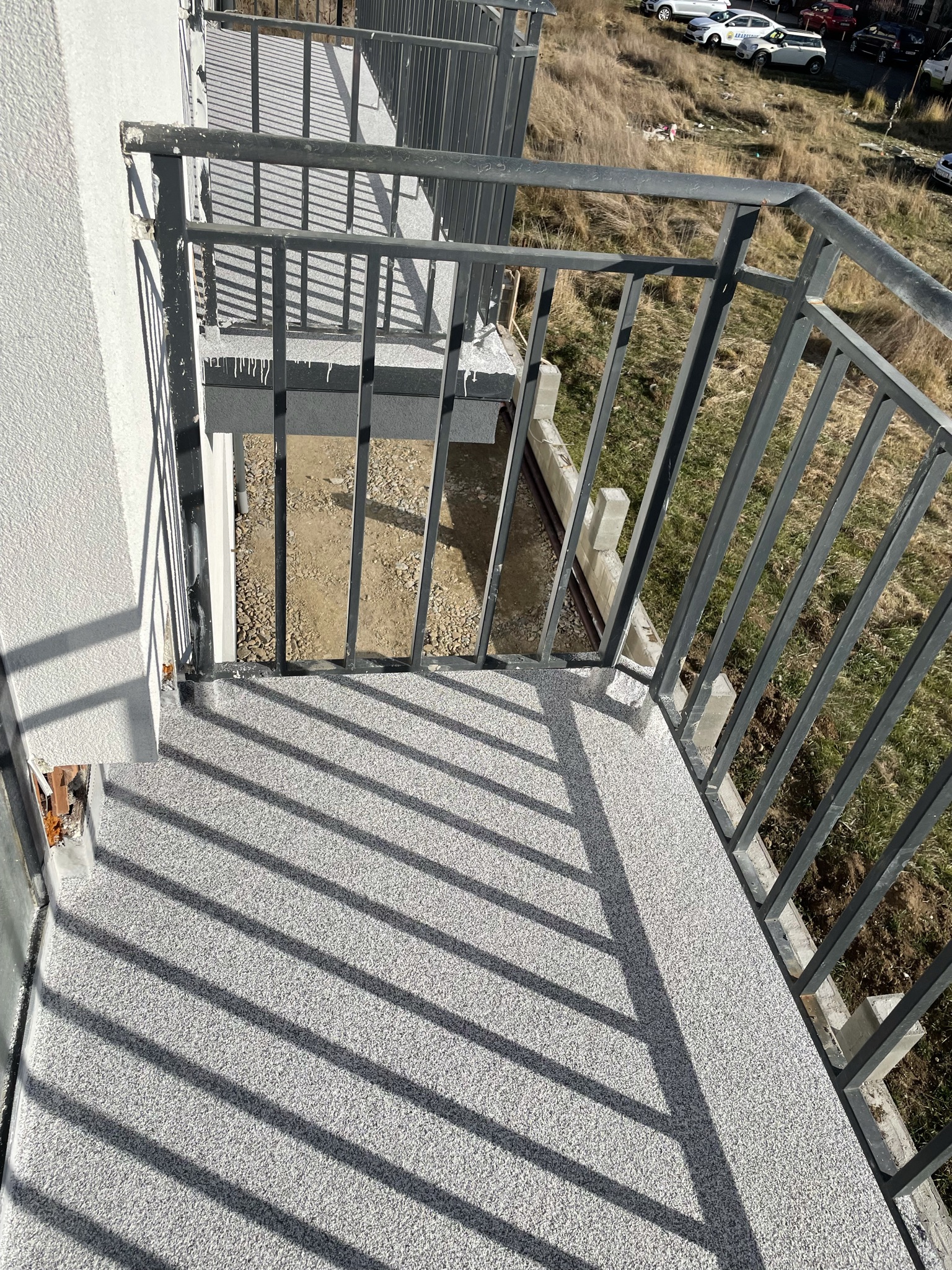 Waterproofed balcony